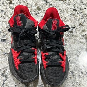 Kids Black and Red Athletic Shoes